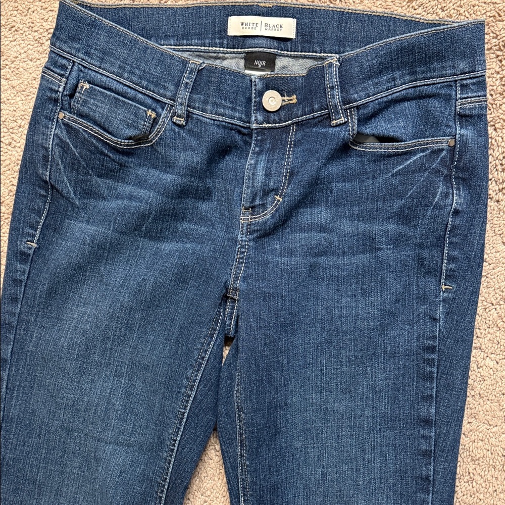 White House Black Market Indigo Jeans-  Noir Boot Leg Cut